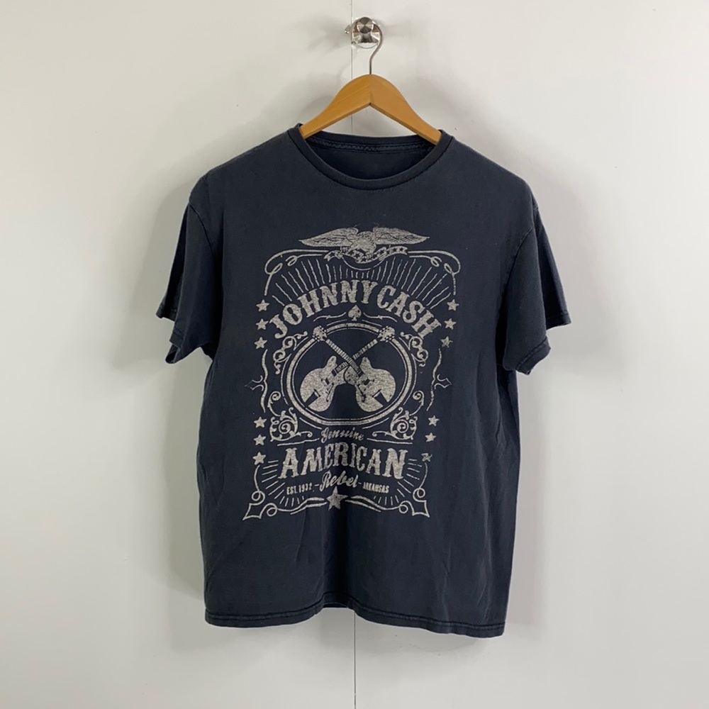 John Cash Vintage Scoop Neck Cotton Shirt